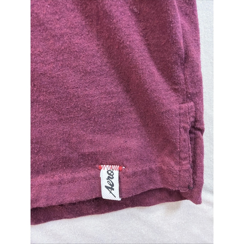 Aeropostale Men's Size XL AERO NYC Maroon Short Sleeve Polo Shirt - Picture 5 of 9